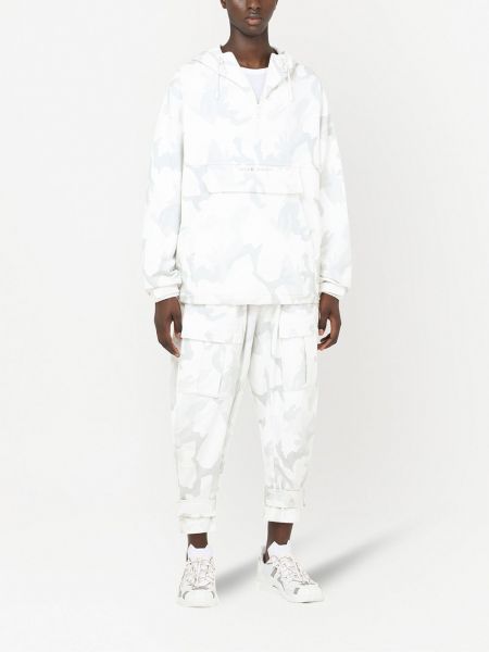 Sudadera con capucha con cordones con estampado con estampado abstracto Dolce & Gabbana blanco