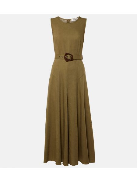 Φόρεμα με ζώνη Diane Von Furstenberg πράσινο