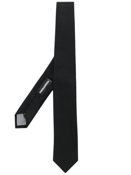 Selyem nyakkendő Dsquared2 fekete