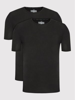Μπλούζα φανελένια Calvin Klein Underwear μαύρο
