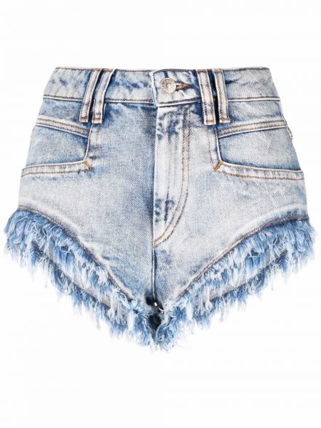 Nødlidende jeans-shorts Isabel Marant étoile blå