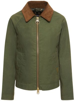 Bombažna jakna Barbour zelena