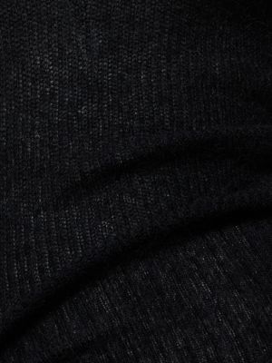 Vestido largo de lana mohair Jacquemus negro