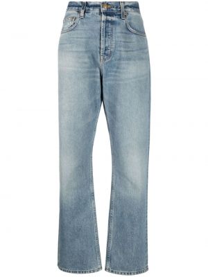 Bavlnené džínsy s rovným strihom B Sides modrá