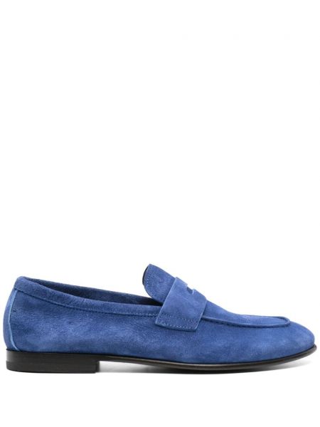 Loafers en suède Scarosso bleu