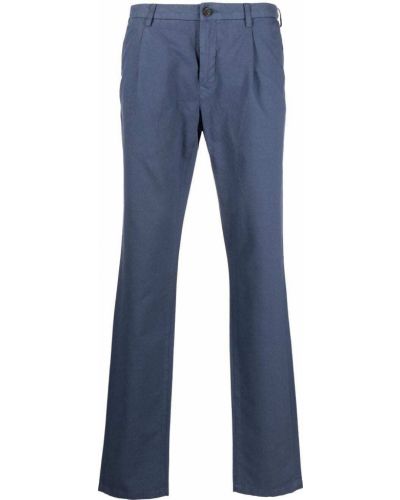 Pantalones chinos de cintura baja Canali azul