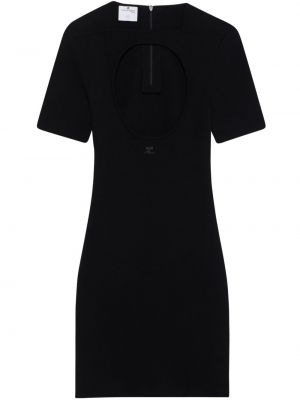 Pletené šaty Courrèges černé