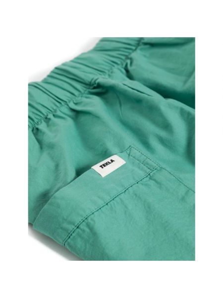 Pantalones cortos de algodón Tekla verde
