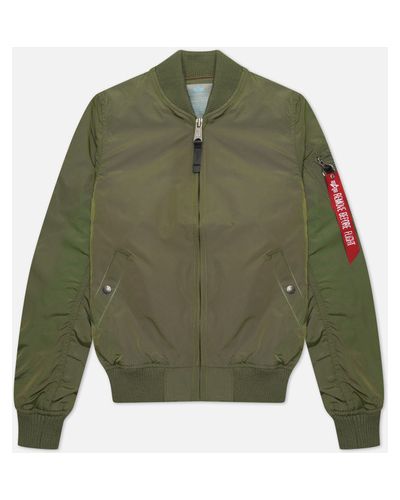 Женская куртка бомбер Alpha Industries MA-1 TT,  , размер L - Зеленый