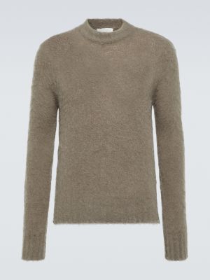 Шерстяной свитер из альпаки Ami Paris серый