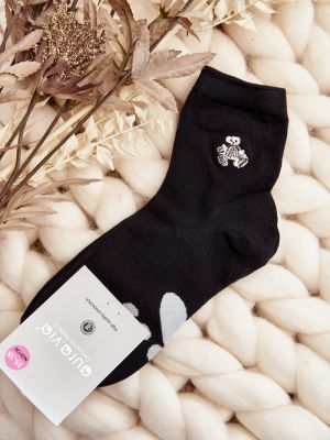 Bavlnené ponožky Kesi čierna