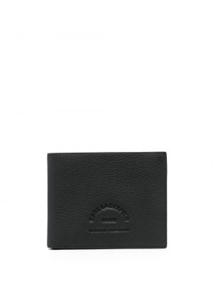 Кожено портмоне Karl Lagerfeld черно