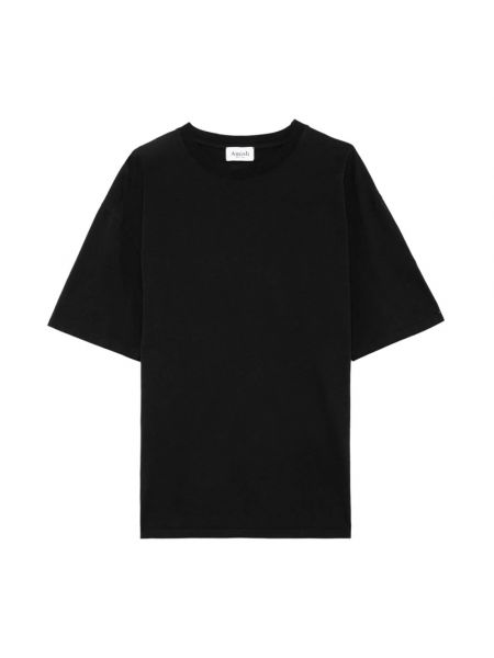 Jersey t-shirt mit rundem ausschnitt Amish schwarz