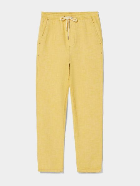 Spodnie klasyczne Bershka żółte