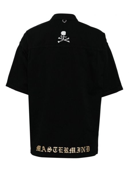 Koszula bawełniana z nadrukiem Mastermind Japan czarna