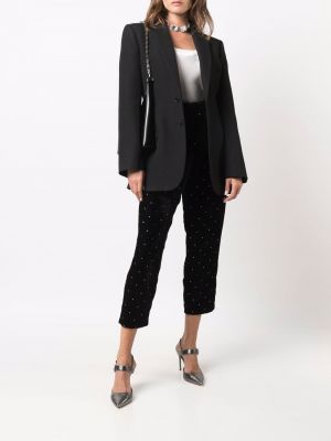 Kalhoty Yves Saint Laurent Pre-owned černé