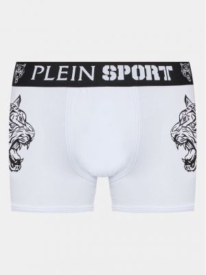 Боксерки с тигров принт Plein Sport бяло