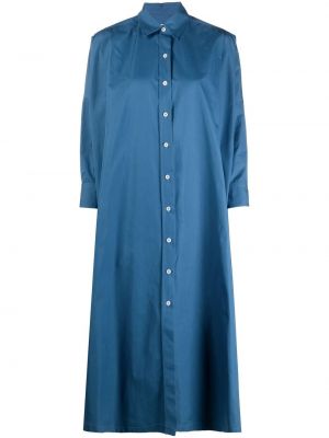 Vestido camisero con botones Jil Sander azul