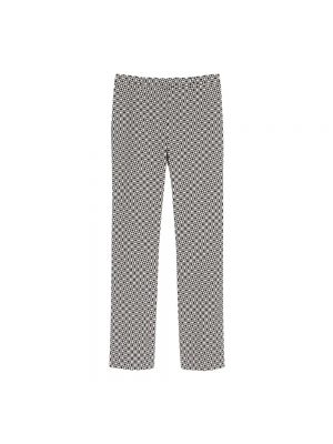 Proste spodnie w geometryczne wzory żakardowe Max Mara