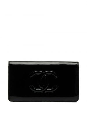 Portefeuille avec applique Chanel Pre-owned noir