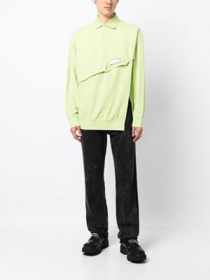 Asimetrisks polo krekls Feng Chen Wang zaļš