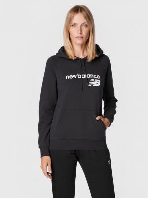 Relaxed fit fliso džemperis New Balance juoda