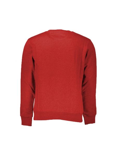 Haftowana bluza bawełniana La Martina czerwona