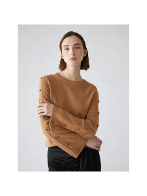 Sweter Pennyblack brązowy