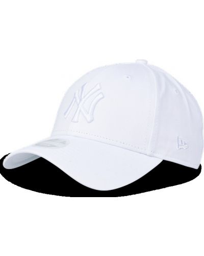Cappello con visiera New Era bianco