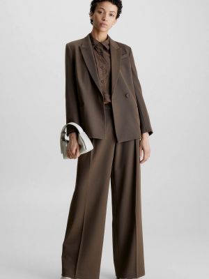 Вовняний піджак Calvin Klein коричневий