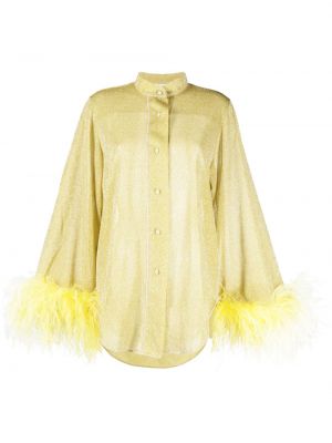 Блуза с пера Oséree жълто