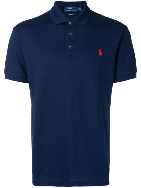 Tikitud polosärk Polo Ralph Lauren sinine