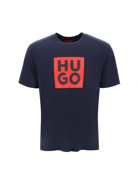 T-shirt mit print Hugo Boss blau