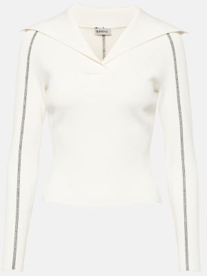Jersey de tela jersey Simkhai blanco