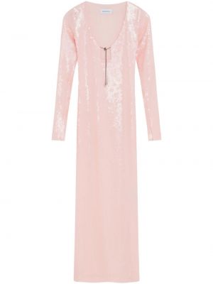 Sukienka koktajlowa z cekinami 16arlington różowa