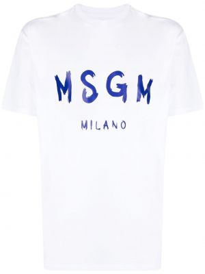 T-shirt Msgm hvid