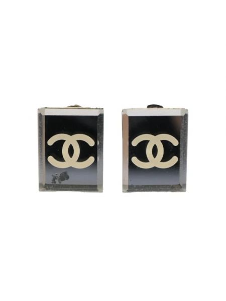 Kolczyki retro Chanel Vintage białe