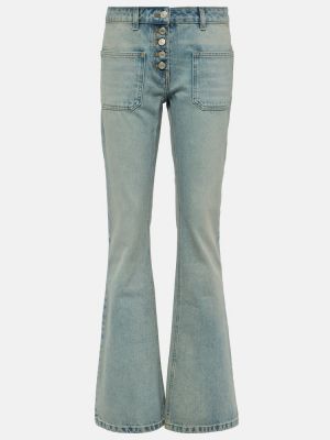 Straight leg jeans a vita bassa Courrèges