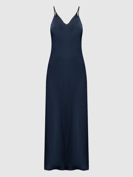 Синее длинное платье Max & Co