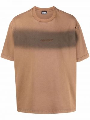 Brodert t-skjorte Diesel brun