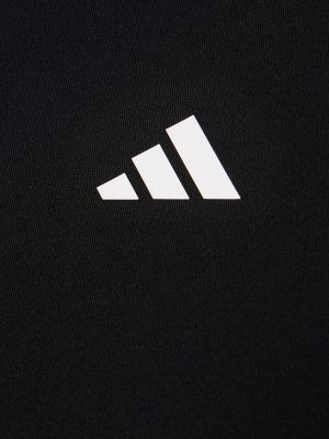 Crop top s dlouhými rukávy Adidas Performance černý