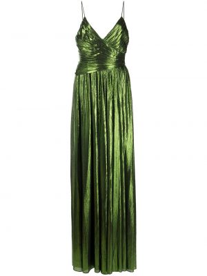 Plisované večerní šaty Retrofete zelené