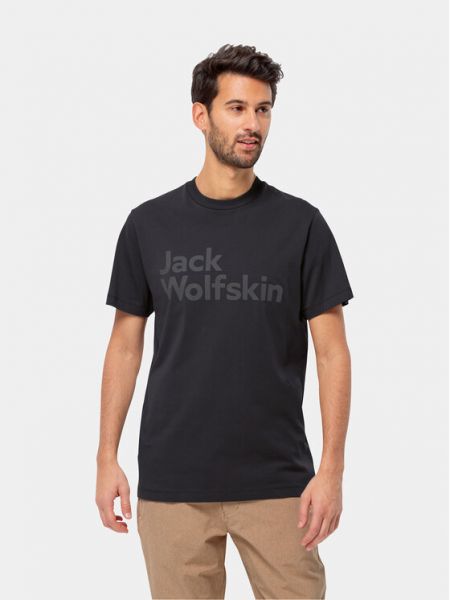 Тениска Jack Wolfskin черно