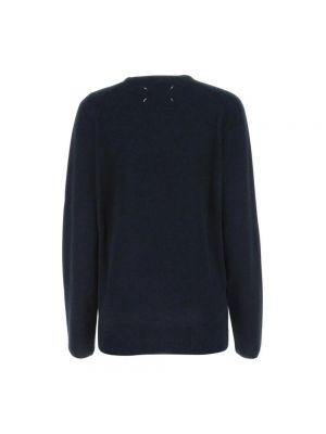 Sweter z okrągłym dekoltem Maison Margiela niebieski