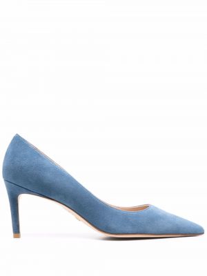 Полуотворени обувки Stuart Weitzman синьо