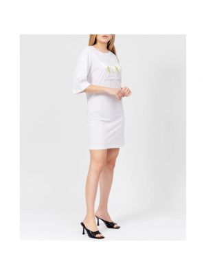 Mini vestido Armani Exchange blanco