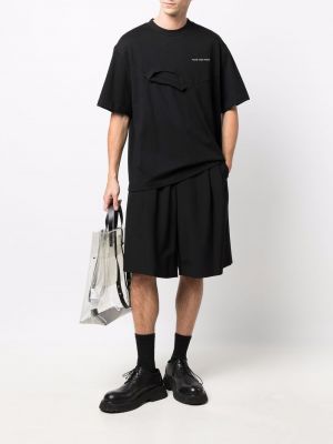 Siuvinėtas marškinėliai Feng Chen Wang juoda