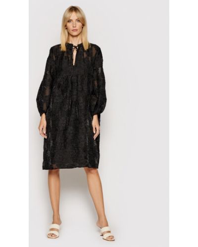Samsøe Samsøe Hétköznapi ruha Mynthe F00002117 Fekete Loose Fit Samsøe Samsøe