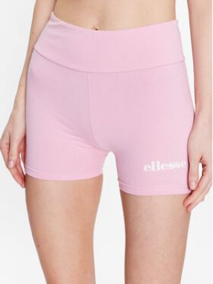 Slim fit priliehavé športové šortky Ellesse ružová