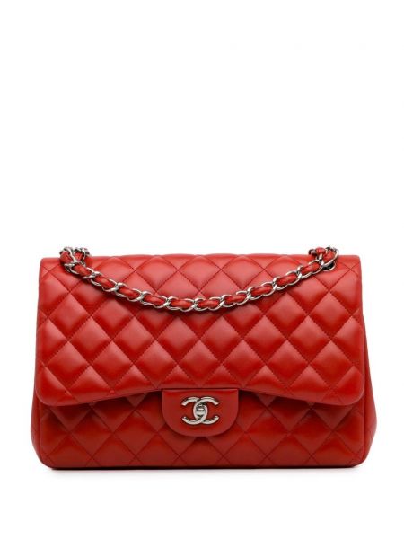 Τσάντα ώμου κλασική Chanel Pre-owned κόκκινο